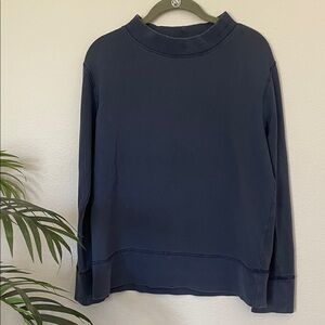 Old Navy Dark Blue Sweatshirt MockNeck Women's Sweatshirt - Size Small